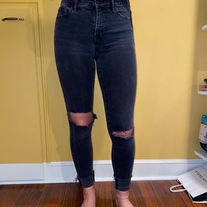 Madewell black skinny jean